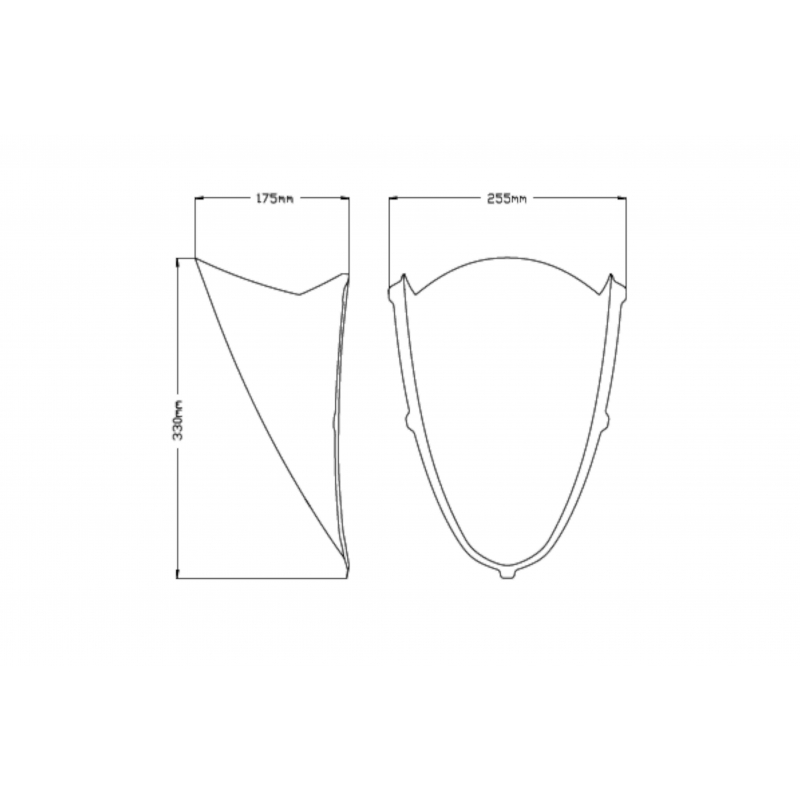 Bulle double courbure APRILIA RS660