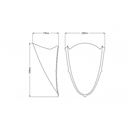 Bulle double courbure APRILIA RS660