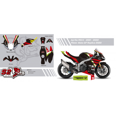 Customisable decoration kit Aprilia RSV4