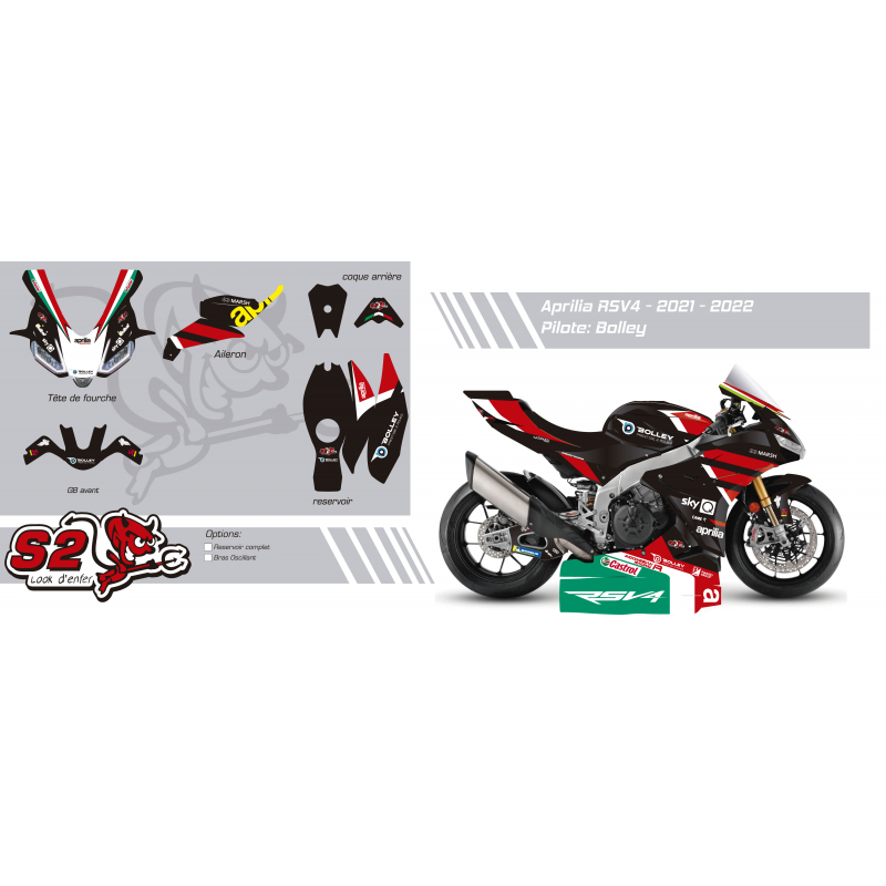 Aprilia RSV4 2021/24 Customisable decoration kit