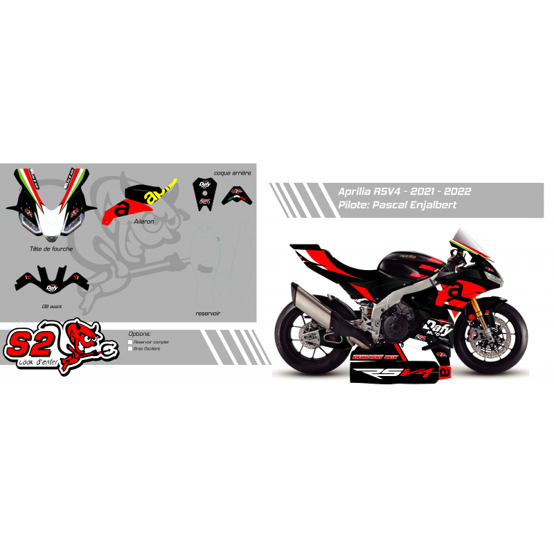Aprilia RSV4 2021/24 Customisable decoration kit