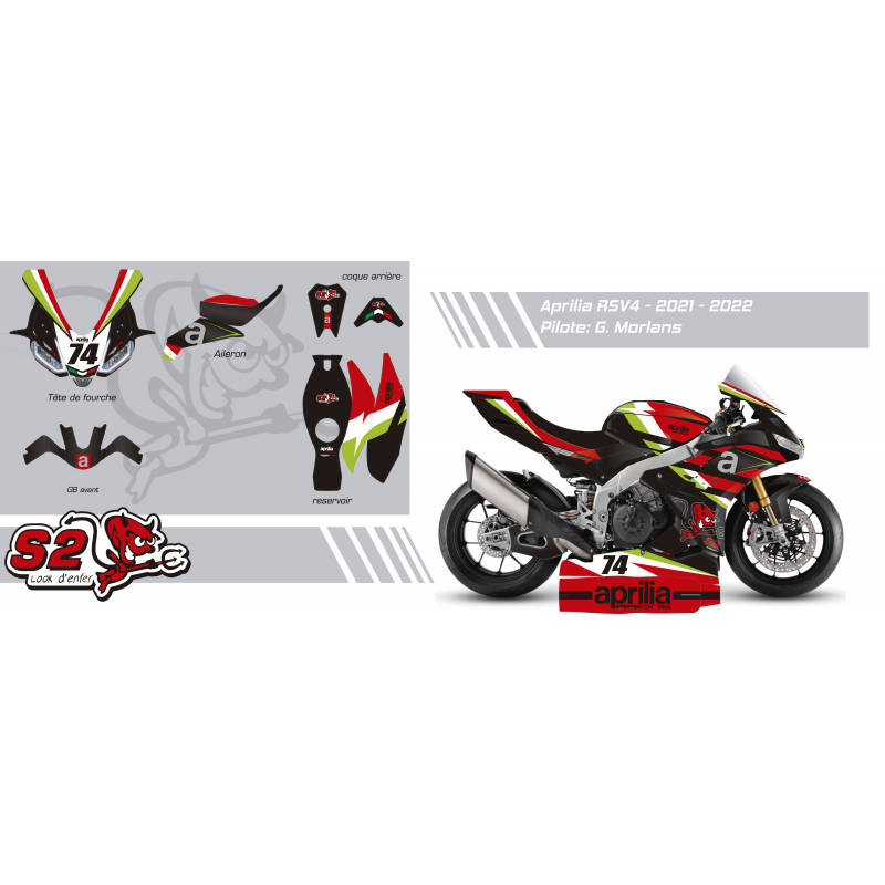 Aprilia RSV4 2021/24 Customisable decoration kit