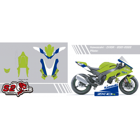 Kit déco personnalisable KAWASAKI ZX10-R