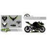 Kawasaki Ninja 400 Custom racing decals set