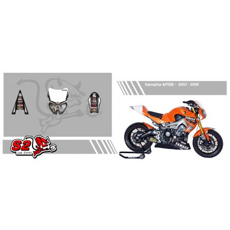 YAMAHA MT09 custom decals kit