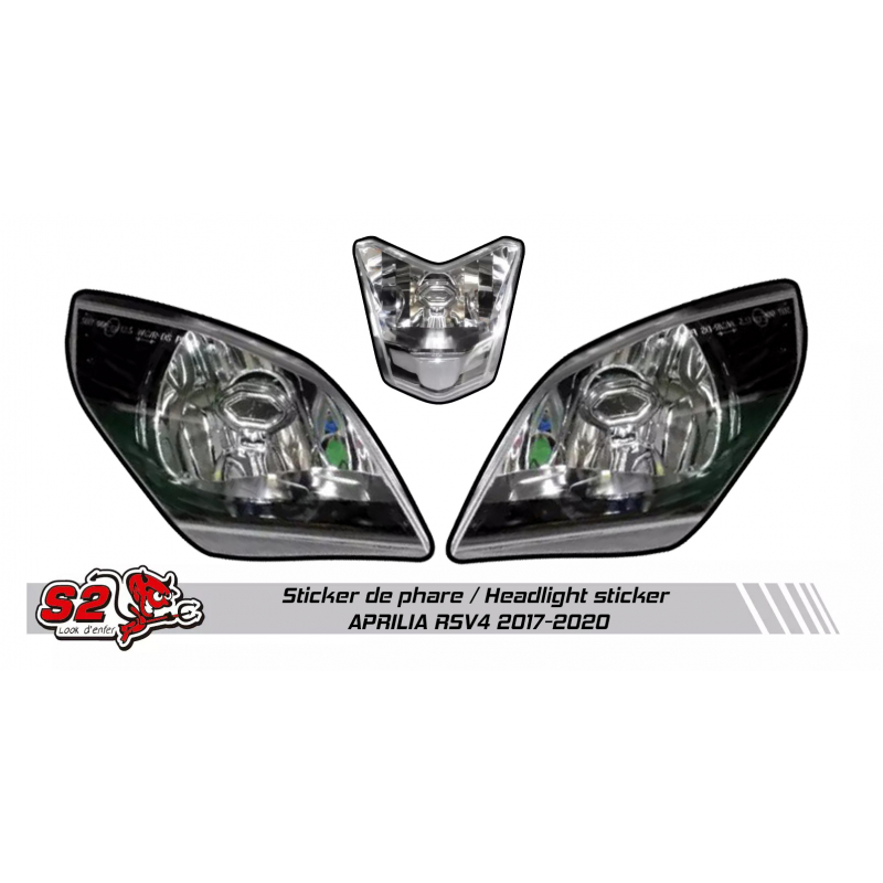 Aprilia RSV4 racing fairing mock headlight sticker