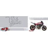 YAMAHA MT07 racetrack decals kit custom made to your team colors, sponsors, your racing number.