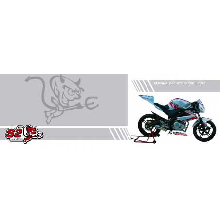 kit décoration yamaha 125 yzf cup de 2008 a 2013