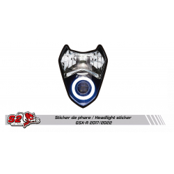 Suzuki GSX-R 1000 racing fairing mock headlight sticker