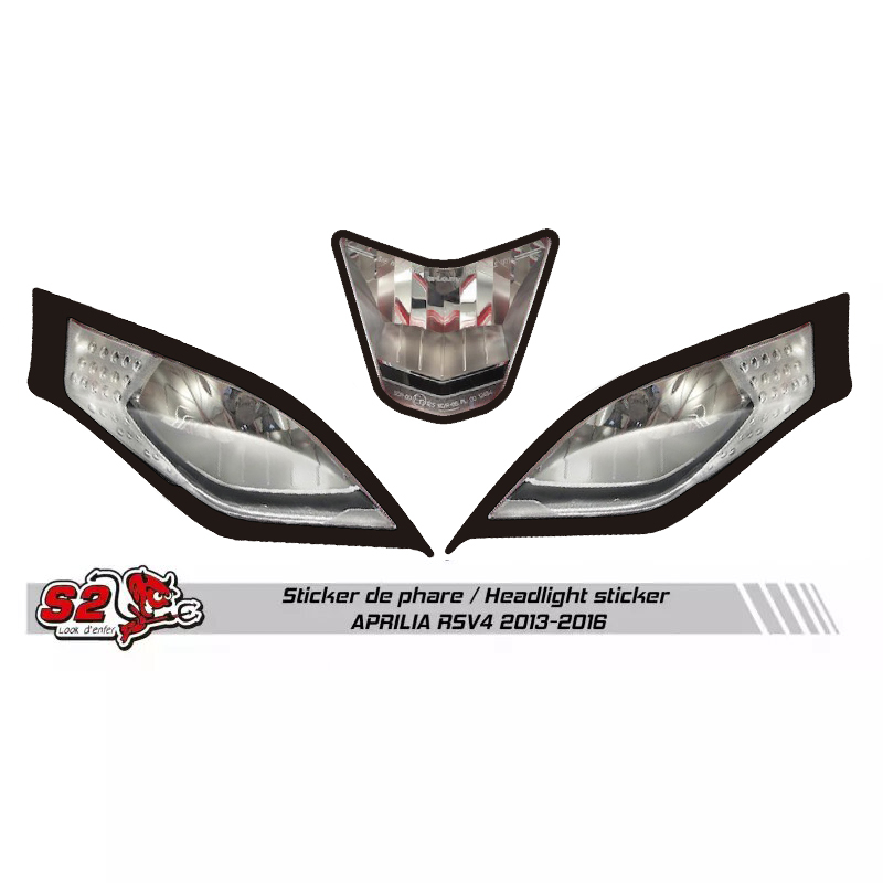 Aprilia RSV4 racing fairing mock headlight sticker