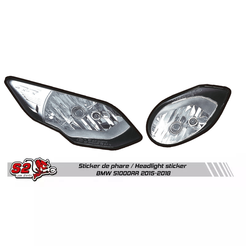 BMW S1000RR  racing fairing mock headlight sticker