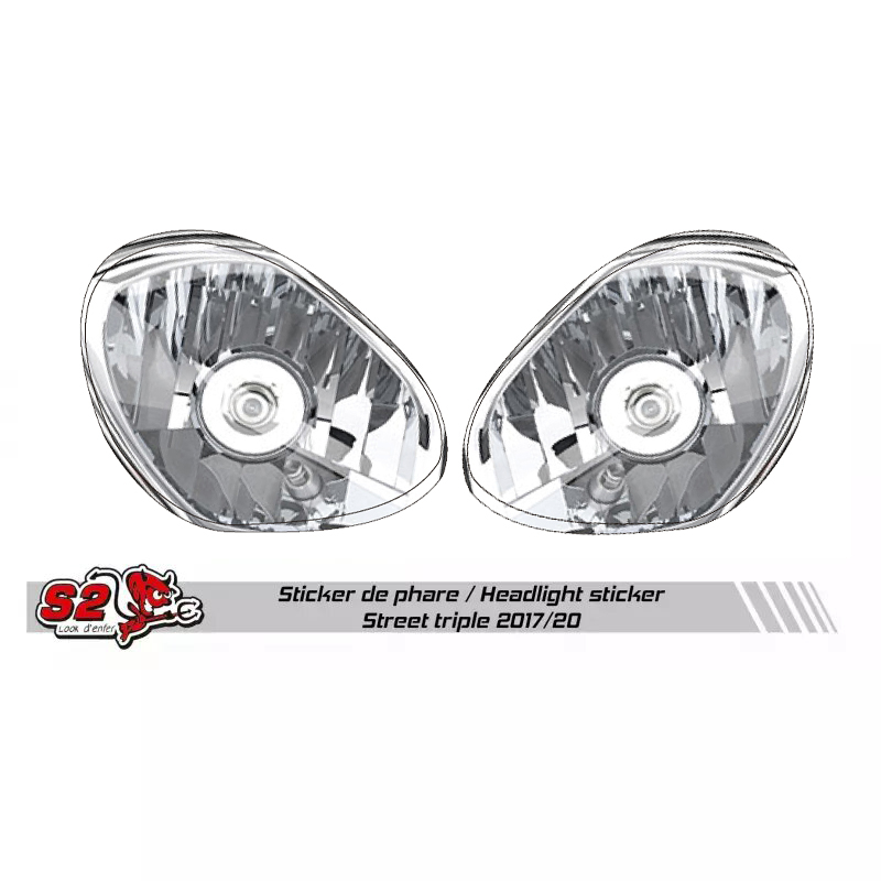 Stickers Phare de carénage piste pour Triumph Street Triple 765 à partir de 2017
