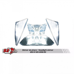 Suzuki GSX-R 125 racing fairing mock headlight sticker