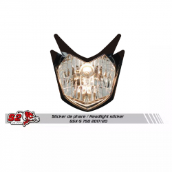 Suzuki GSX-S 750 racing fairing mock headlight sticker