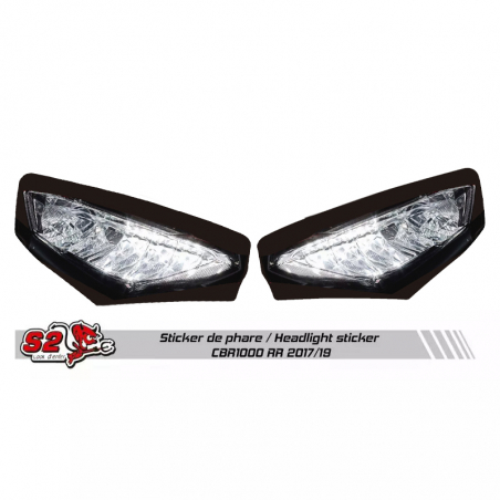 HONDA CBR1000RR 2017-2019 racing fairing mock headlight sticker