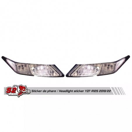 Yamaha YZF-R125 from 2019 on racing fairing mock headlight sticker