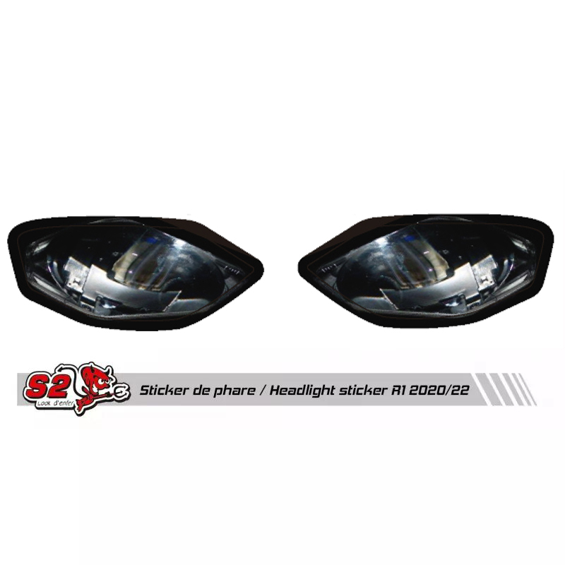 Racing fairing mock headlight sticker Yamaha R1