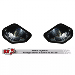 Yamaha R1 and R6 racing fairing mock headlight sticker