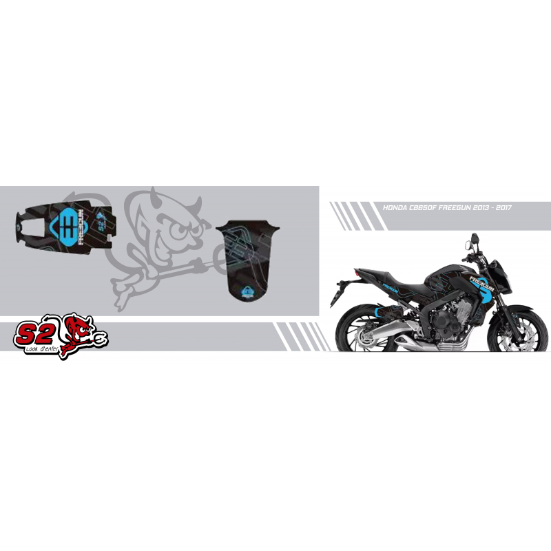 Decals set kit Honda CB650F Freegun