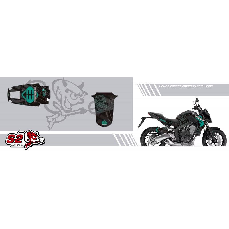 Decals set kit Honda CB650F Freegun