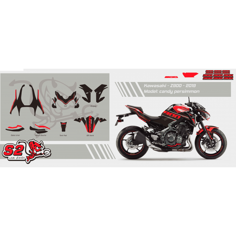Kawasaki Z900 Series Special Edition decals set