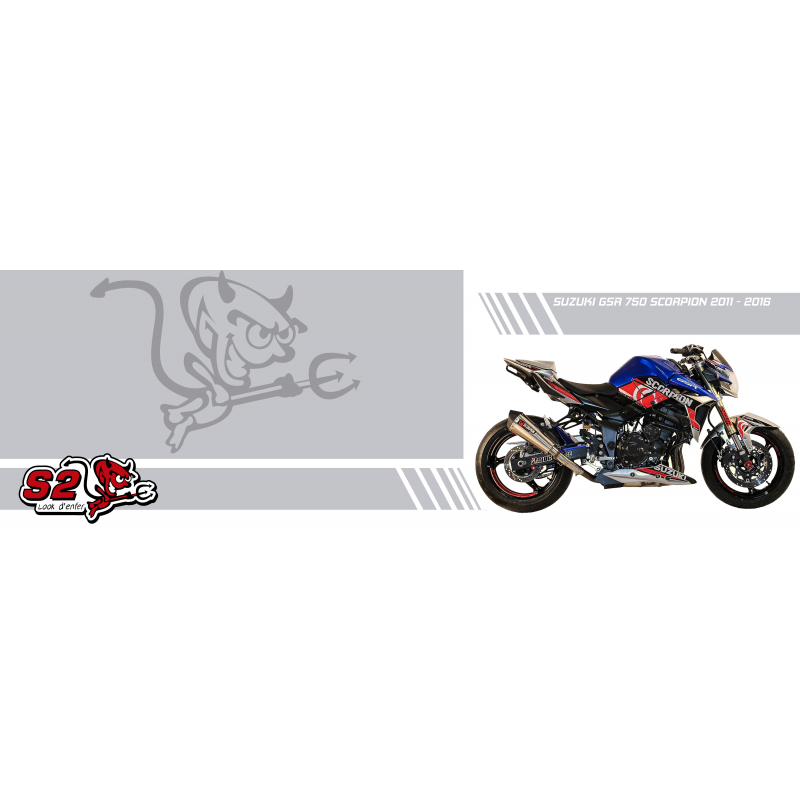 Suzuki GSR 750 Scorpion decals set