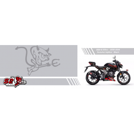SUZUKI GSX-S125 suzuka Replica decals set