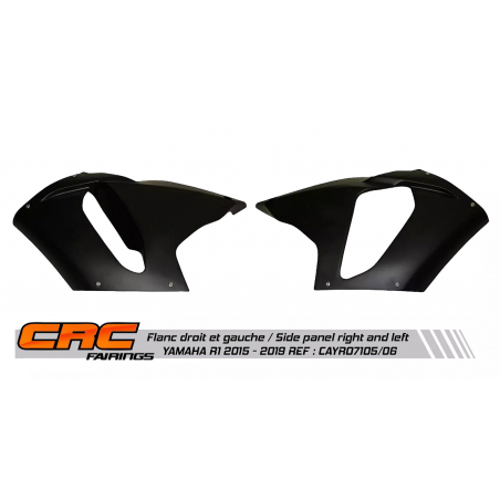 Flanc droit ou gauche de carénage racing CRC pour YAMAHA R1 2015