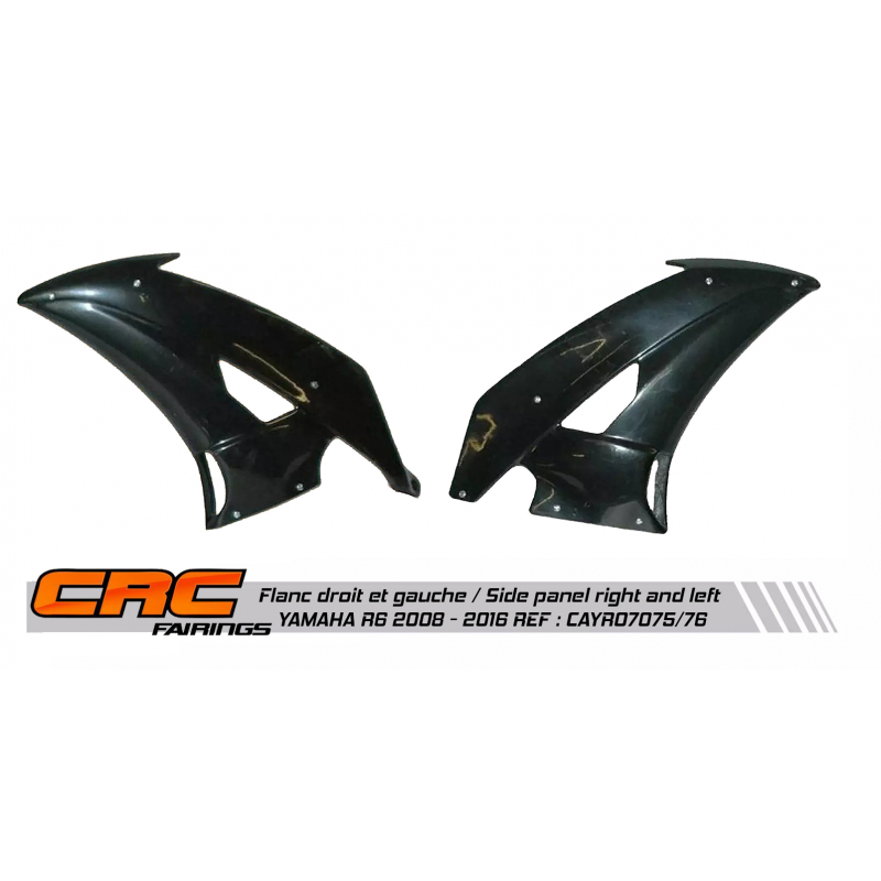 Flanc de carénage gauche et droit CRC YAMAHA R6