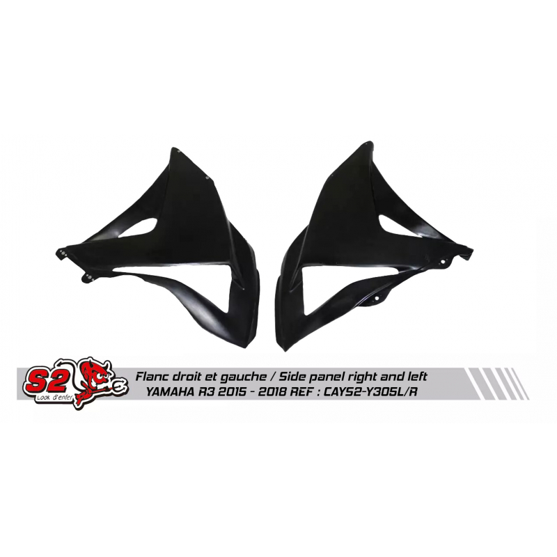 Flanc de carénage droit et gauche S2 CONCEPT YAMAHA R3
