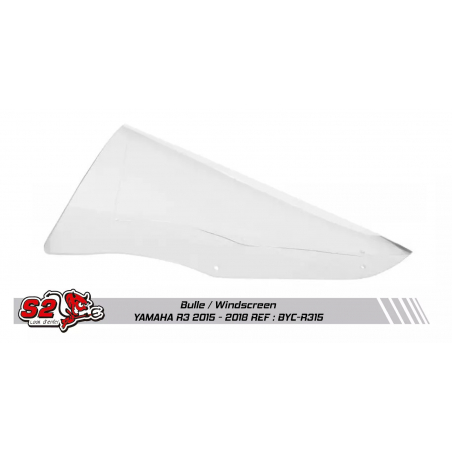 Double bulle racing pour Yamaha R3 2015 / 2018