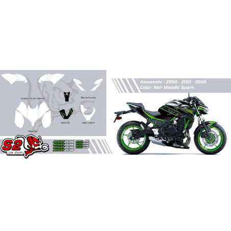 Kawasaki Z650 FACTORY decals set