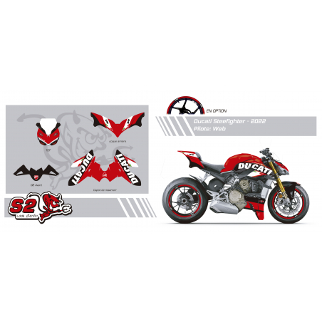 Kit déco racing personnalisable Ducati STREETFIGHTER