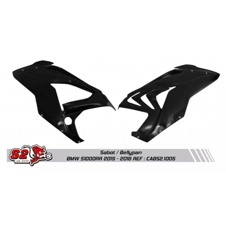 Right or left fibreglass fairing side panel for fairing BMW S1000RR Tecmas