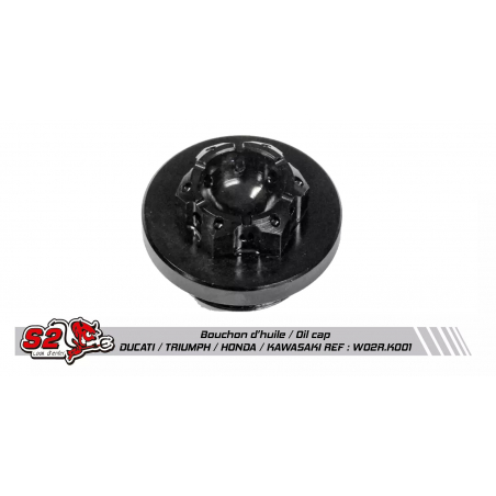 Black Oil plug diameter 30 thread pitch 150 for Ducati Triumph Honda and Kawasaki