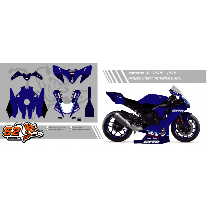 Kit décoration racing personnalisable YAMAHA R1