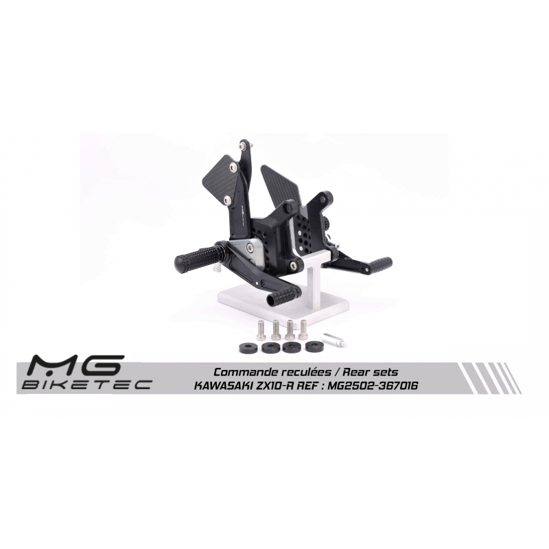 Commandes reculées MG BIKETEC Kawasaki ZX-10R 2016-2026
