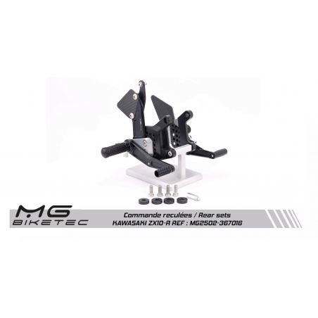Commandes reculées MG BIKETEC Kawasaki ZX-10R