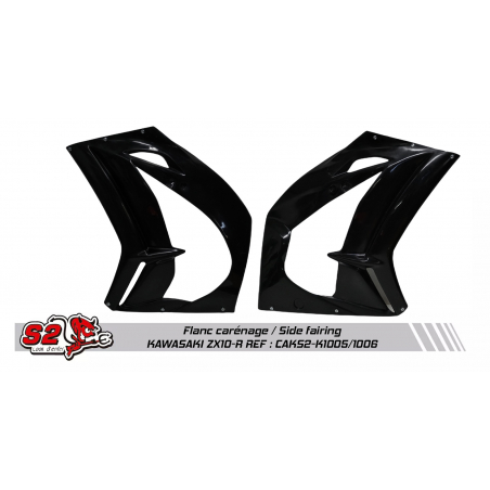 Kawasaki racing fairing left front fairing side