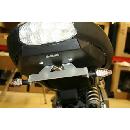 Support de plaque aluminium Adaptable Kawasaki VERSYS de 2006 à 2009