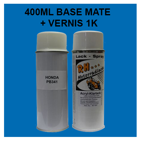 Spray 400ml BASE + VERNIS 1K HONDA BLEU - 1