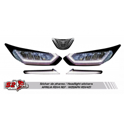 Aprilia RSV4 racing fairing mock headlight sticker 2021-2024