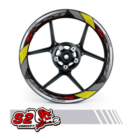 SUZUKI wheel rim decals set