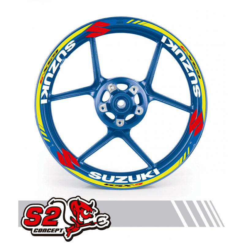 SUZUKI wheel rim decals set