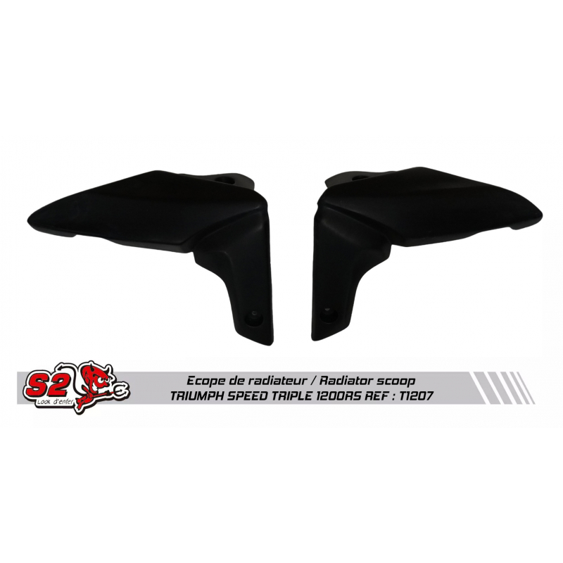 Ecope de radiateur gauche et droite S2 CONCEPT TRIUMPH SPEED TRIPLE 1200RS