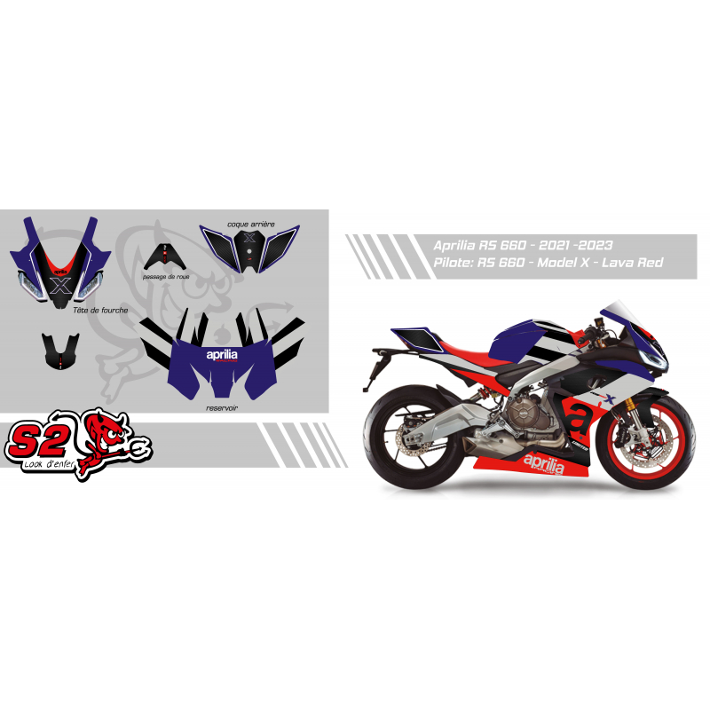 Kit déco personnalisable Aprilia RS660 2021/24