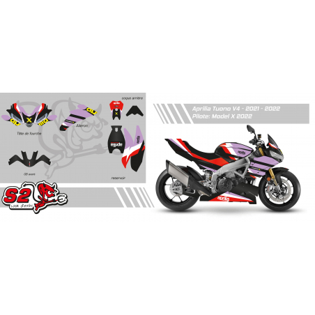 Customisable decoration kit Aprilia TUONO V4