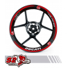 DUCATI wheel rim decals set