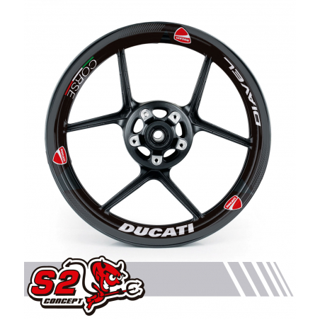 DUCATI wheel rim decals set