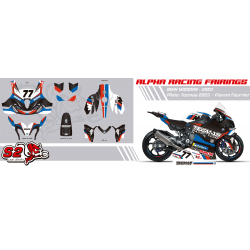 BMW M1000RR Alpha racing customized racing decals set